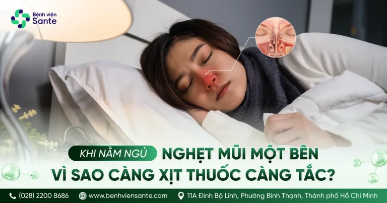 Nghẹt Mũi Một Bên Khi Nằm Ngủ: Vì Sao Càng Xịt Thuốc Càng Tắc?