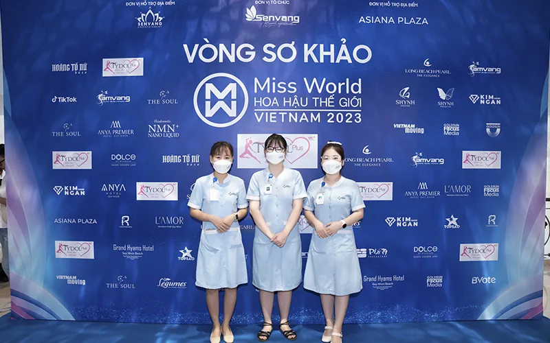 미스 월드 참가자를 전담 케어하는 의료진 1 미스 월드 전담 헬스케어 팀 1 - 호치민시 빈탄구 SANTE 병원