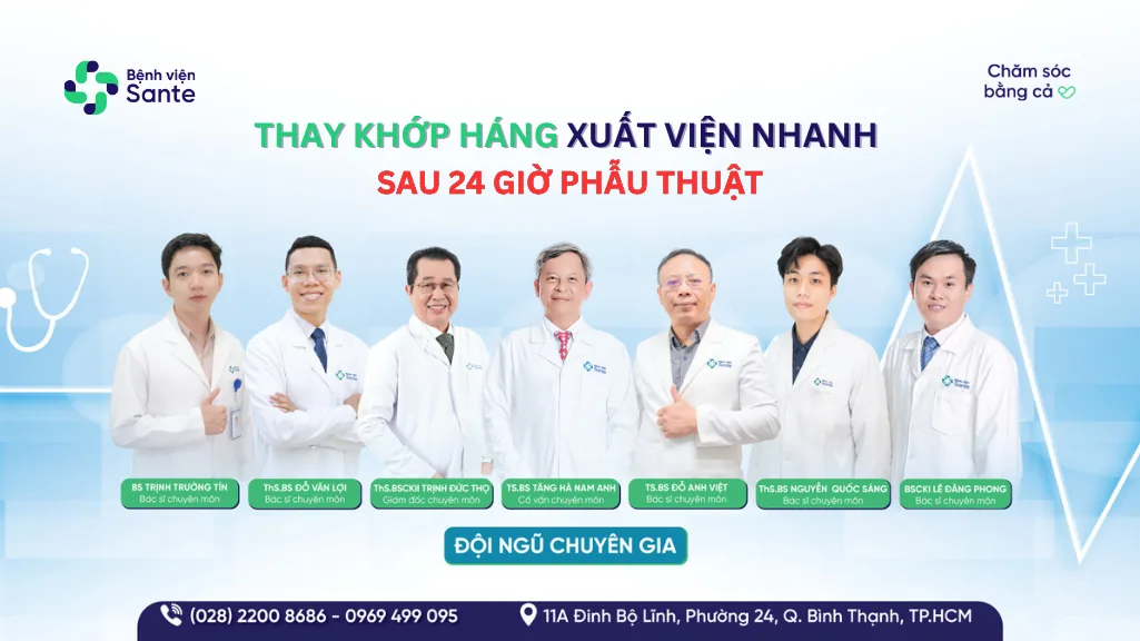 Rapid-Recovery Total Hip Replacement with 24-Hour Discharge - SANTE Hospital, Binh Thanh, HCMC