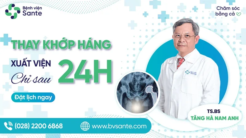 24시간 만에 퇴원하는 인공고관절 치환술과 그 숨은 이야기 - SANTE 병원 빈탄, 호치민 24시간 만에 퇴원하는 인공고관절 치환술과 그 숨은 이야기 - SANTE 병원 빈탄, 호치민