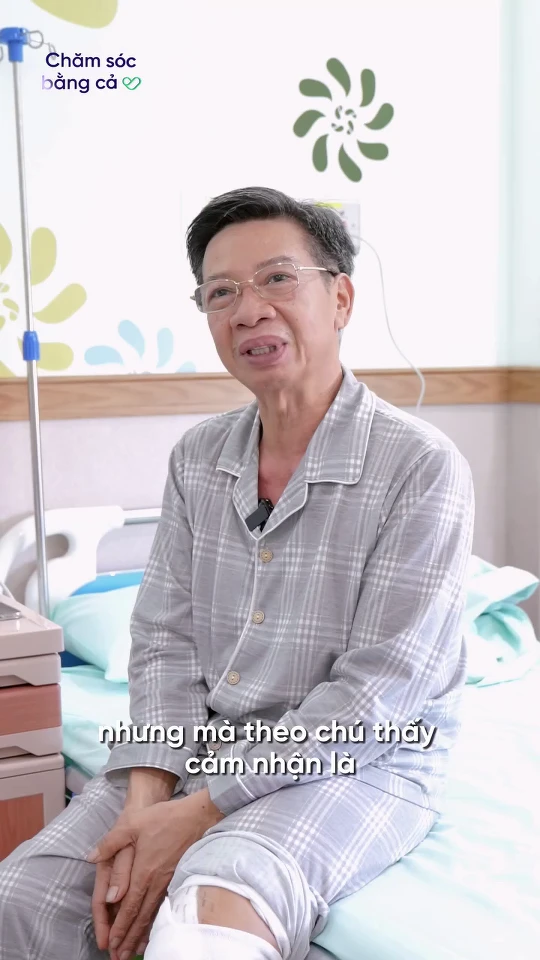 산테 종합병원에서 10년간의 무릎 통증 치료 후 조기 퇴원한 60세 환자